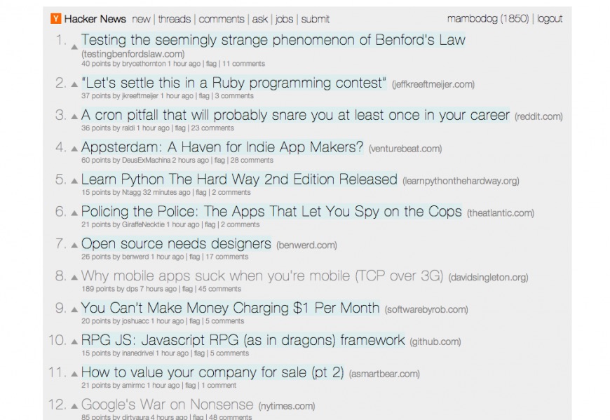 Hacker News Neue